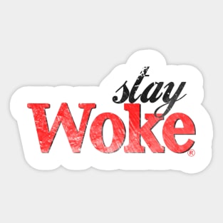 Stay Woke (distressed variant) Sticker